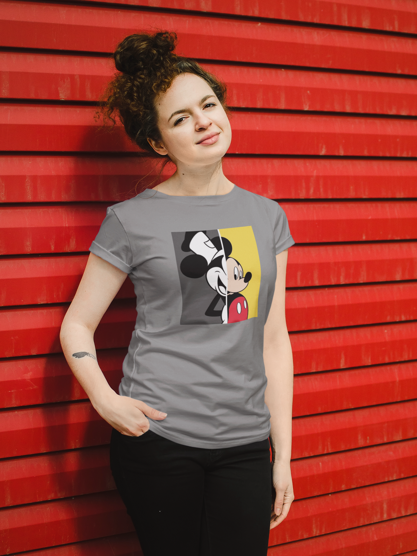 Mickey and Minnie- HALF-SLEEVE T-SHIRTS