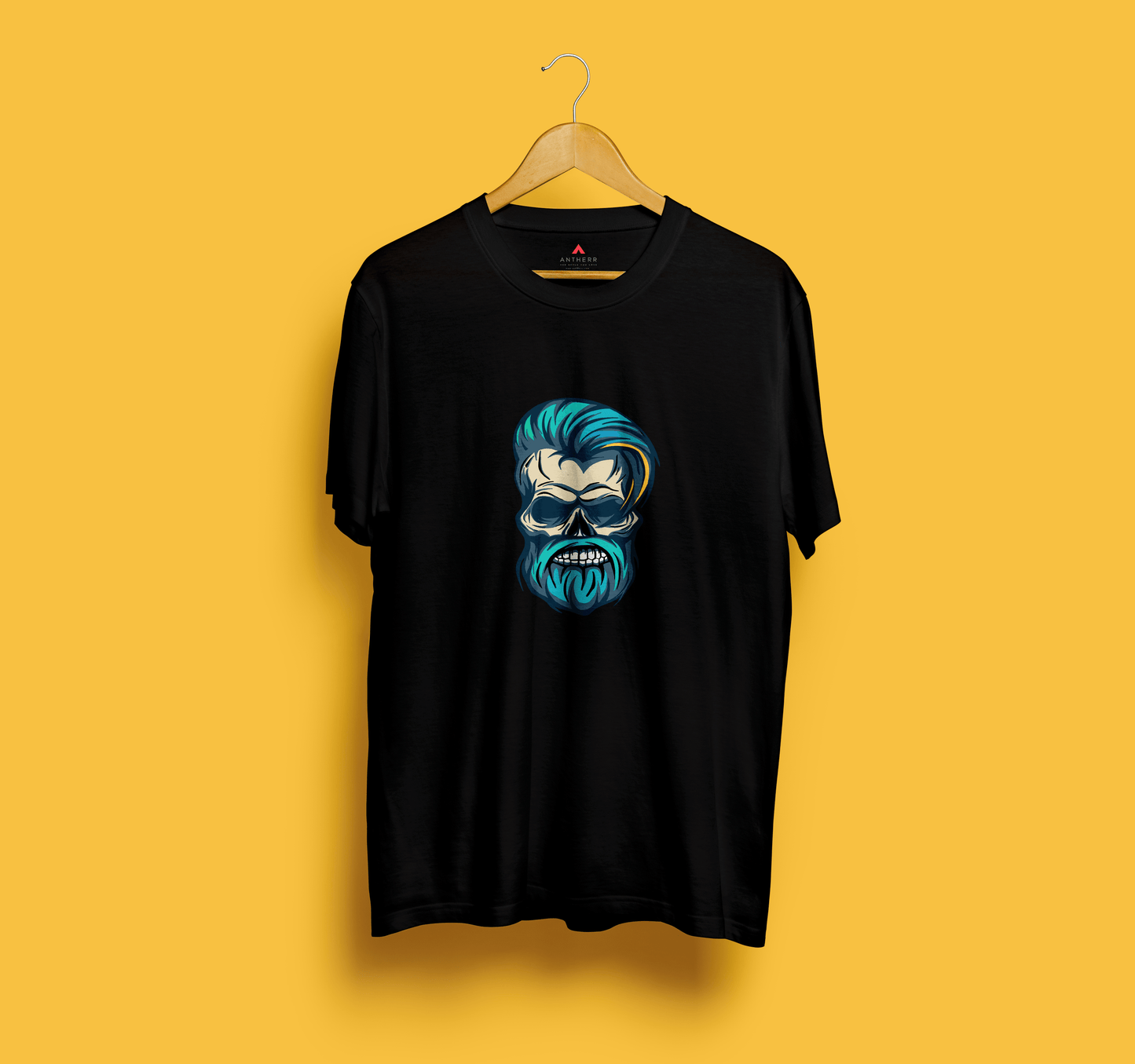 " BEARDED SKULL" HALF-SLEEVE T-SHIRTS