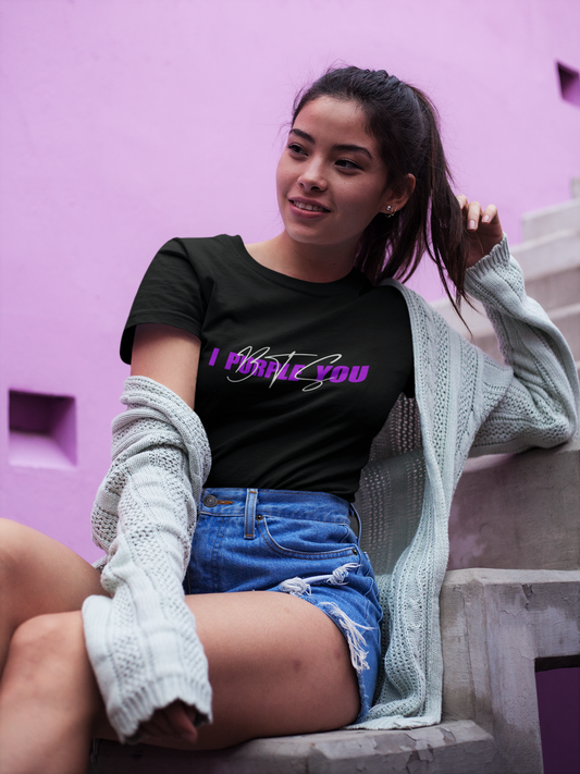 I PURPLE YOU : BTS - HALF-SLEEVE T-SHIRTS BLACK