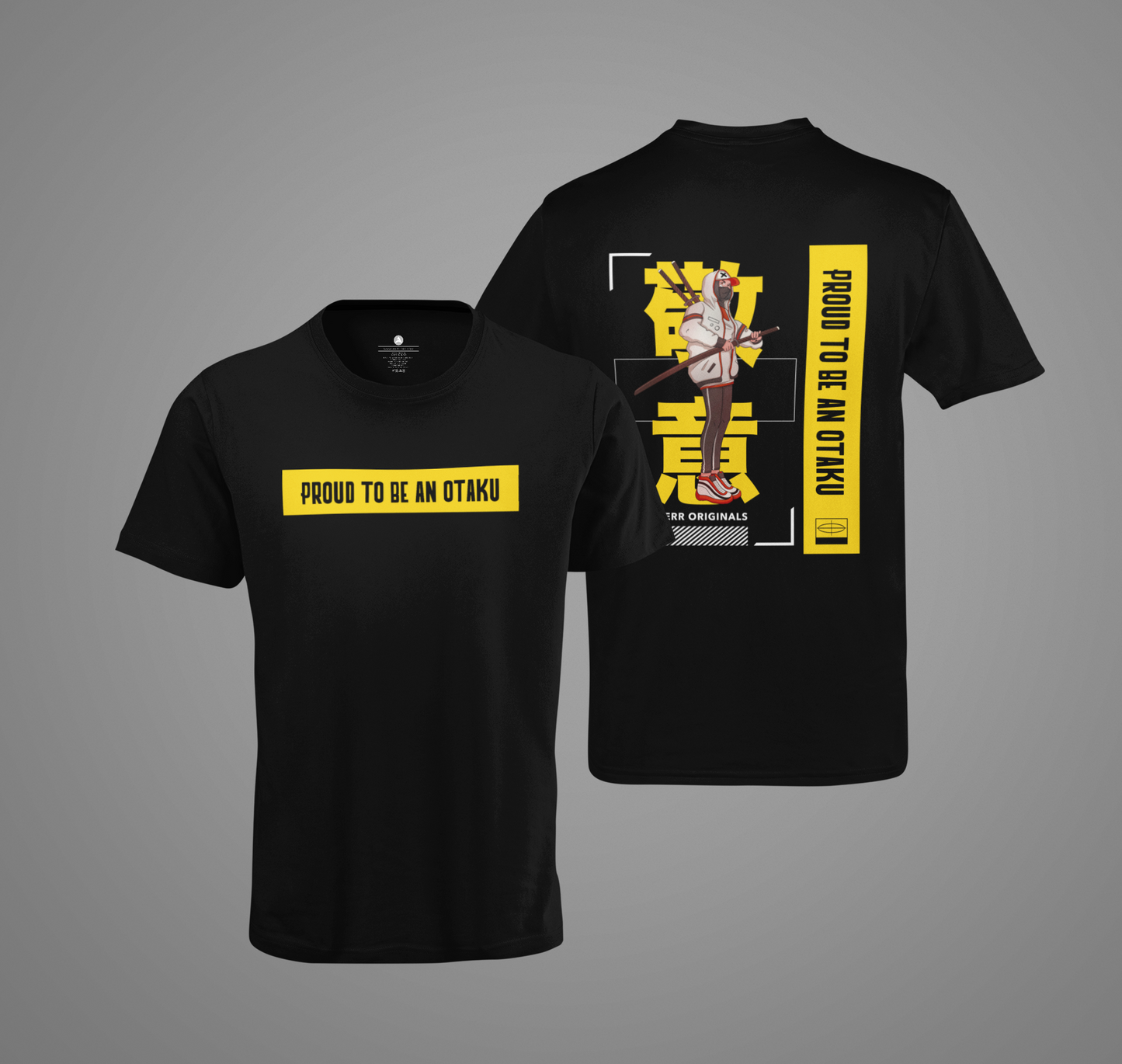 Proud to be an Otaku (Double Sided Print): Anime-Oversized T-shirts