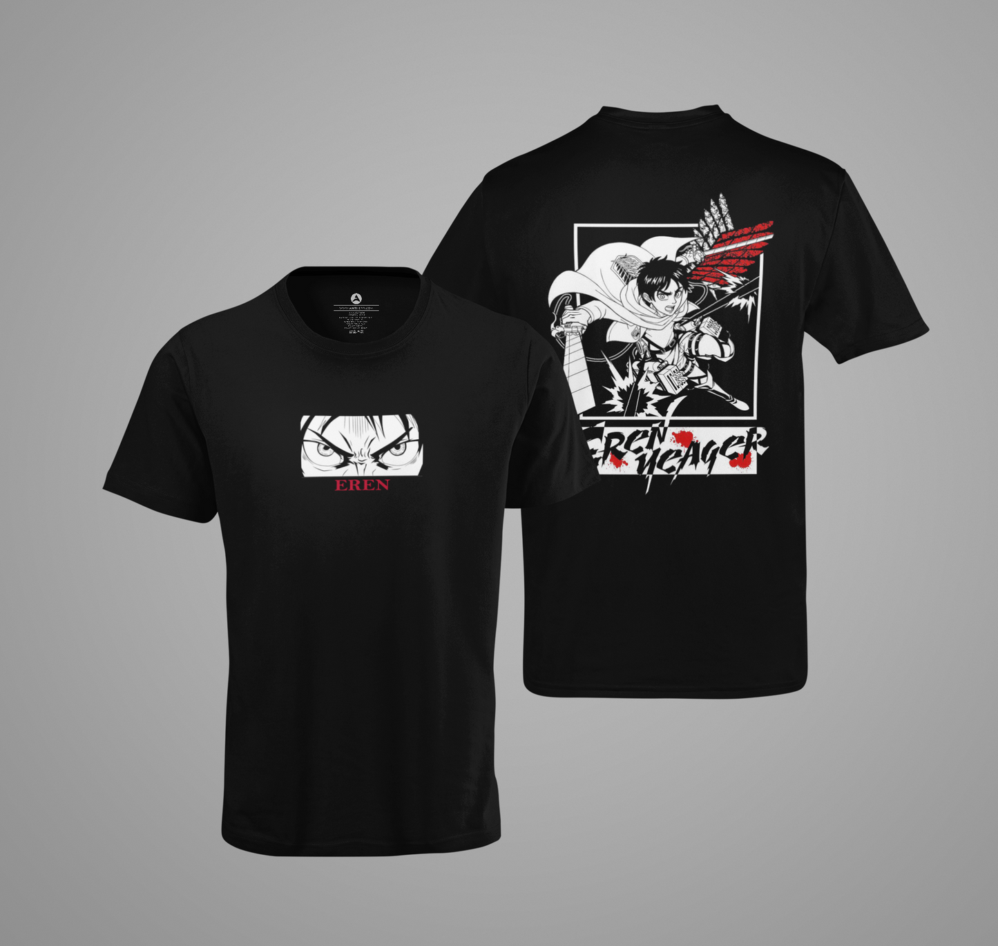 Eren Yeager- Attack of Titan (Double Sided Print) Anime Oversized T-Shirts