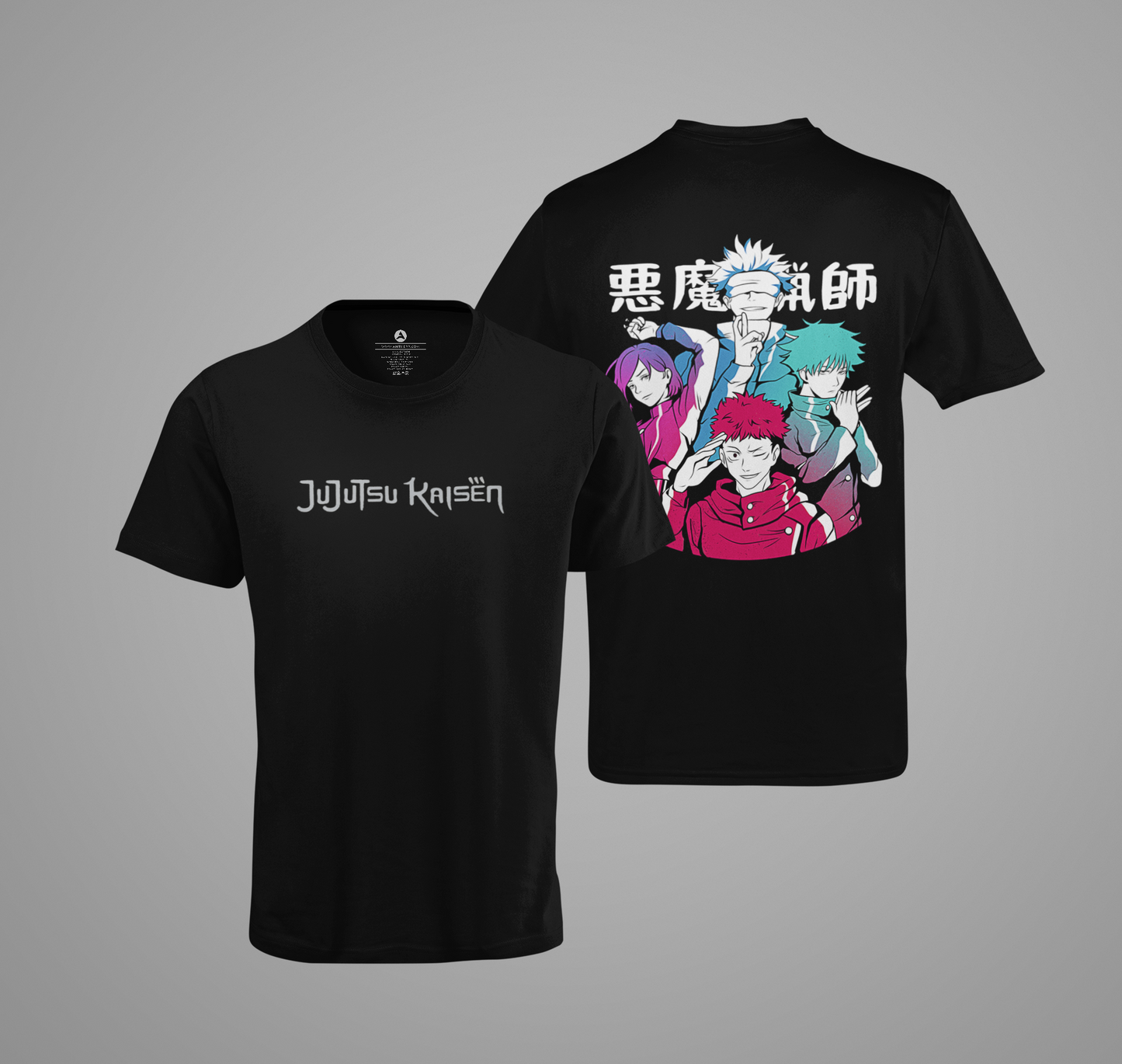 Jujutsu Kaisen (Double Sided Print): Oversized T-Shirts