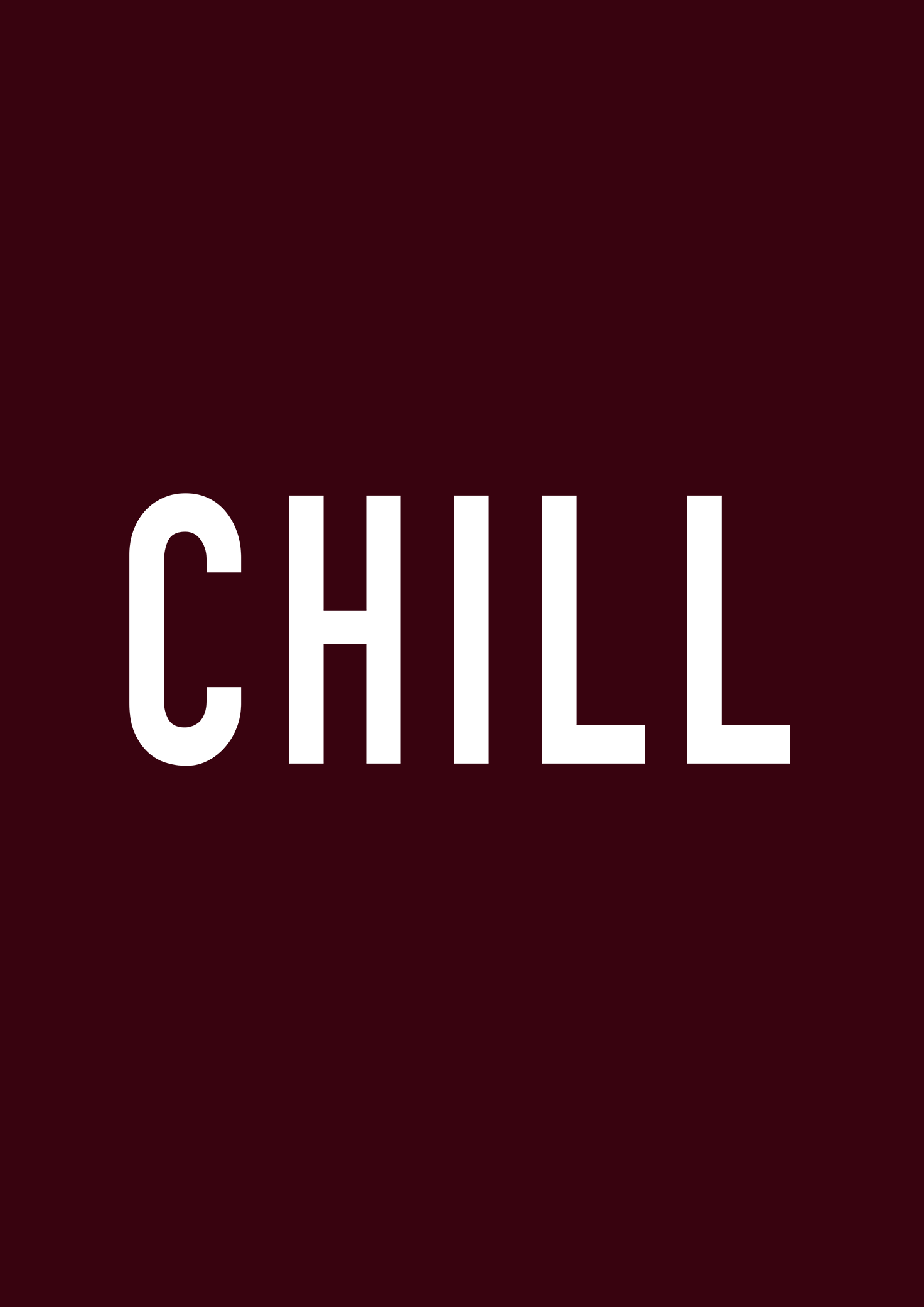 "CHILL" UNISEX HALF SLEEVE T-SHIRT