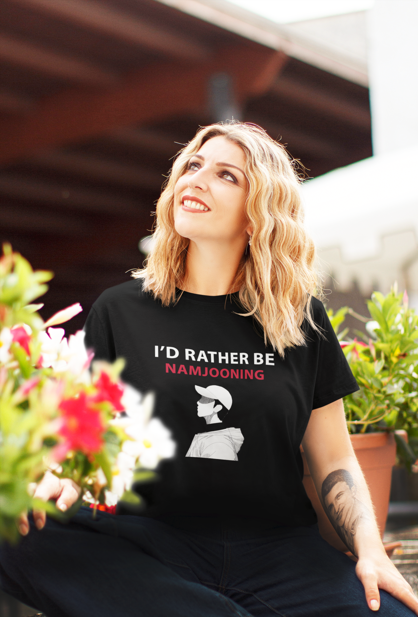 I'd rather be Namjooning: BTS - Half-sleeve T-shirts