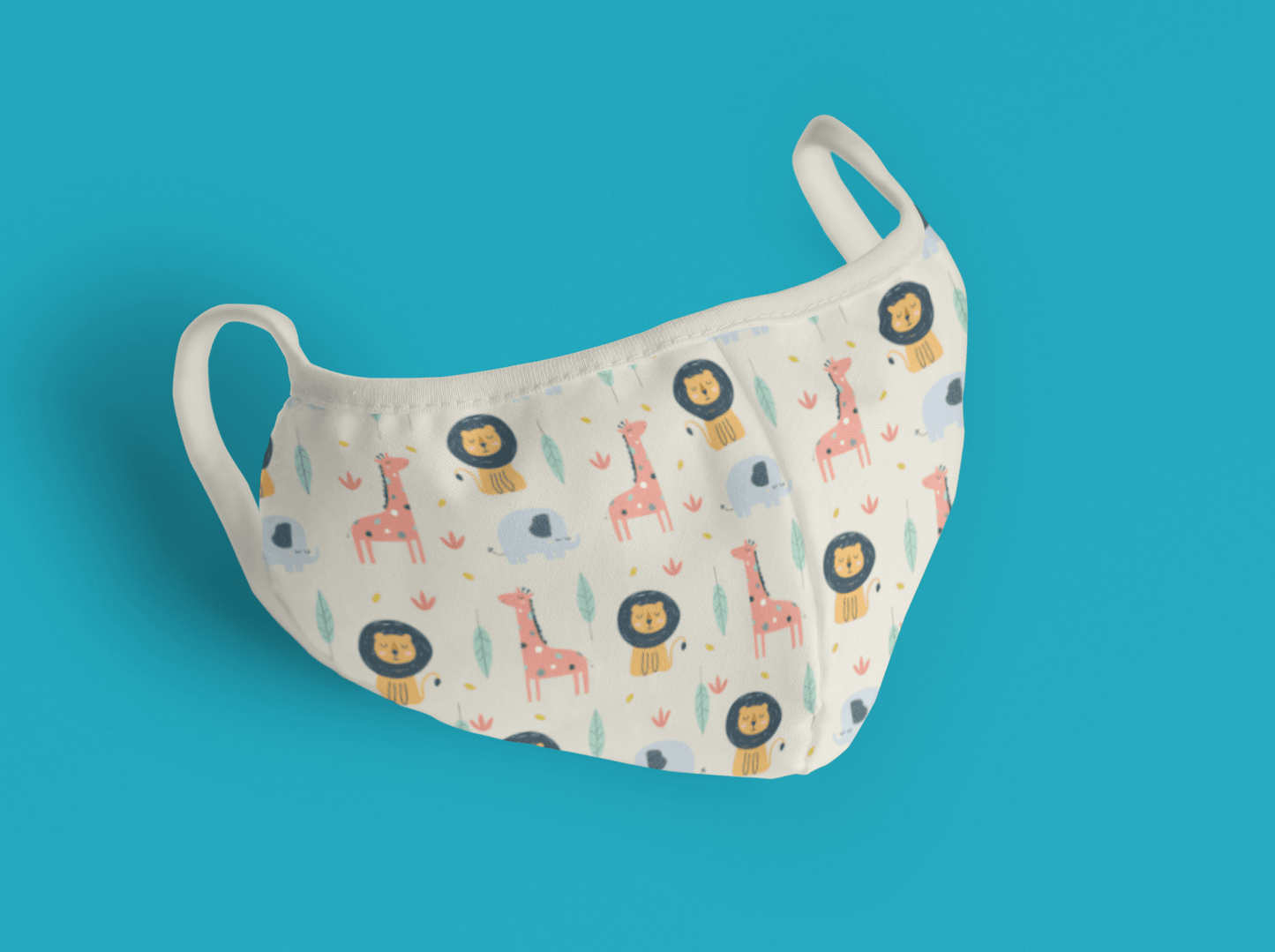 "Cute Animals Pattern" : Tetra Shield Protection Mask (PACK OF 3)