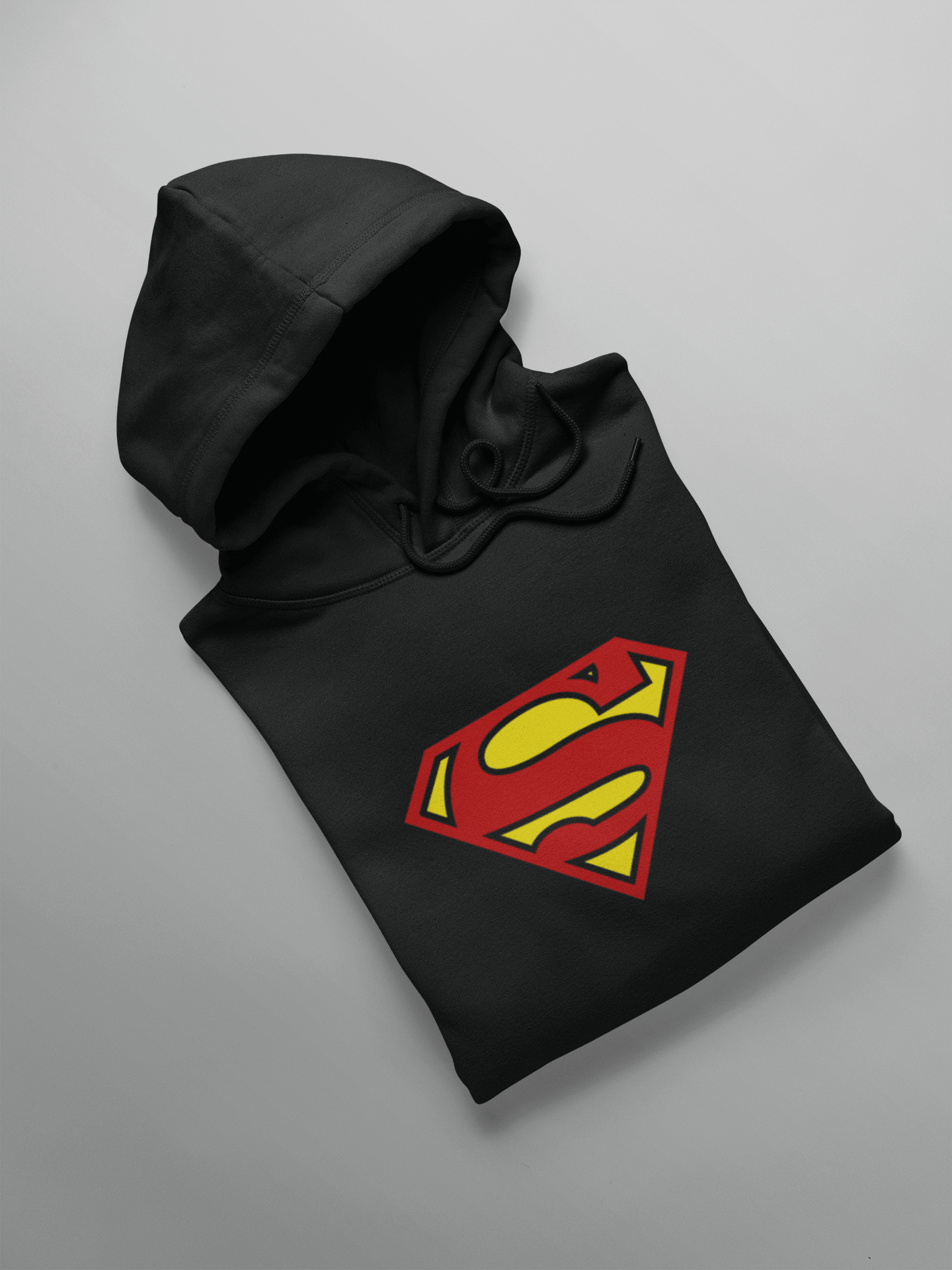 Superman top hoodie black