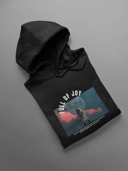 Fool of Joy: Alien & Space - WINTER HOODIES BLACK