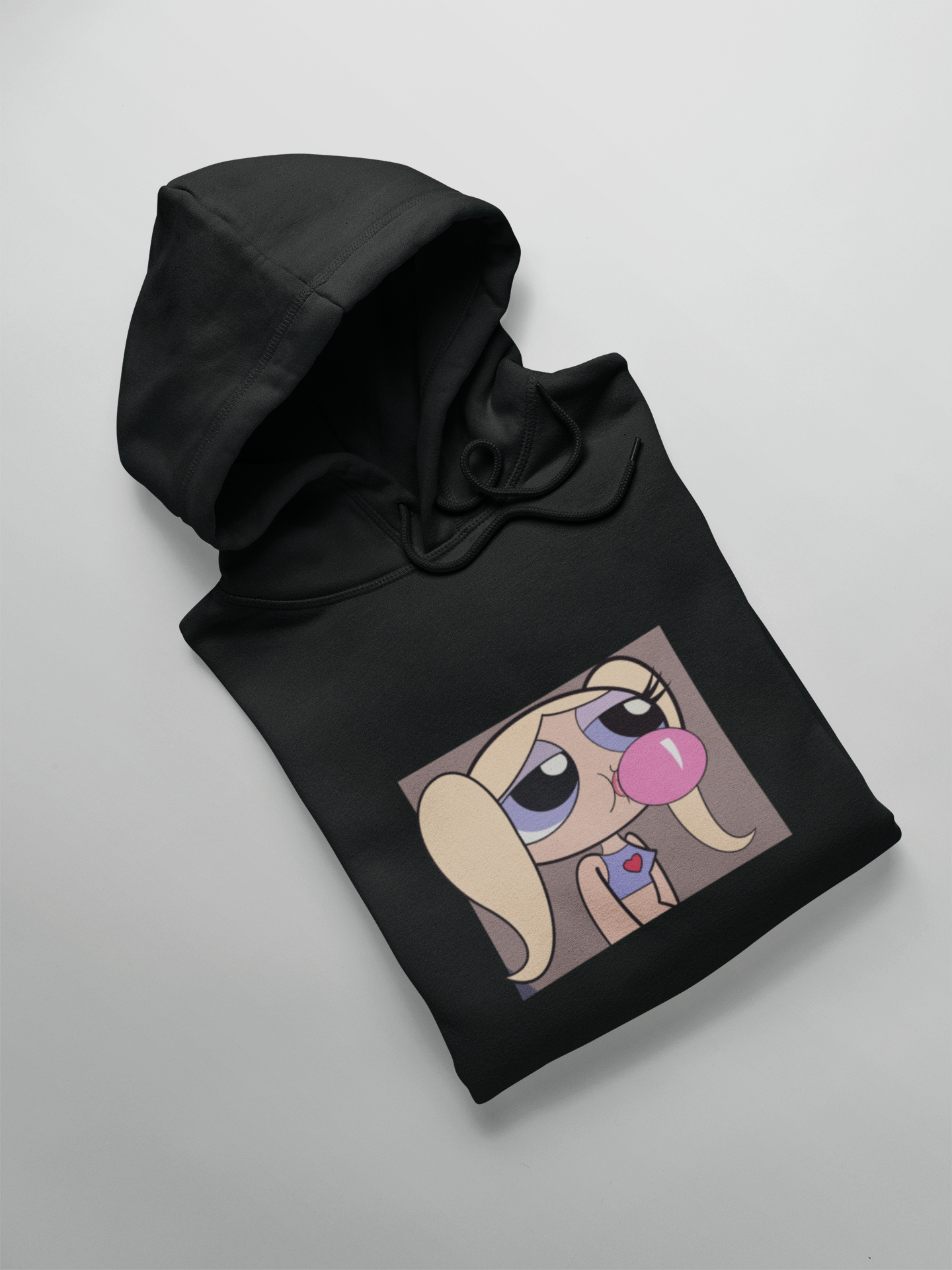 Bubbles : Powerpuff Girls- WINTER HOODIES BLACK