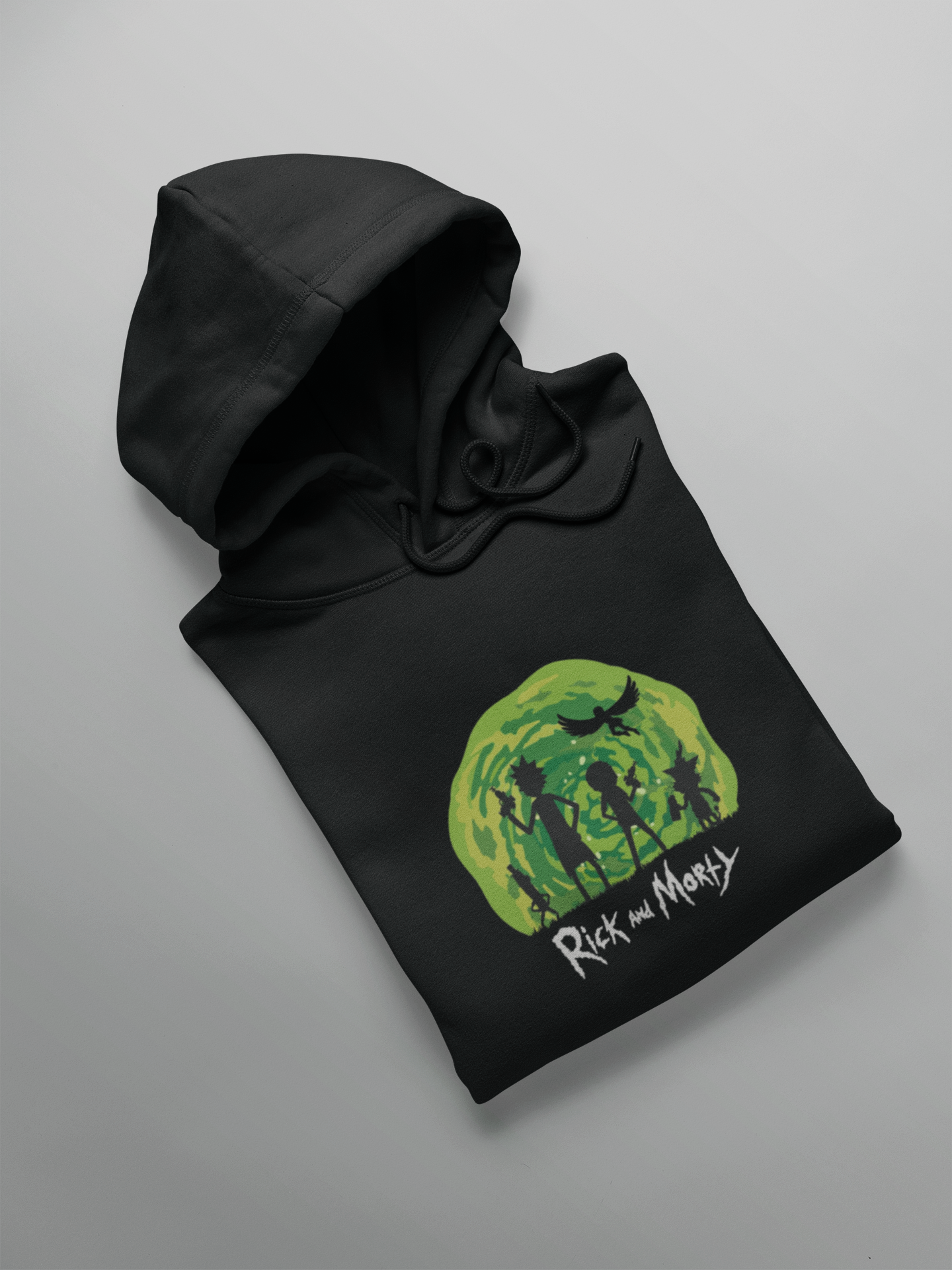 Rick & Morty - Winter Hoodies BLACK