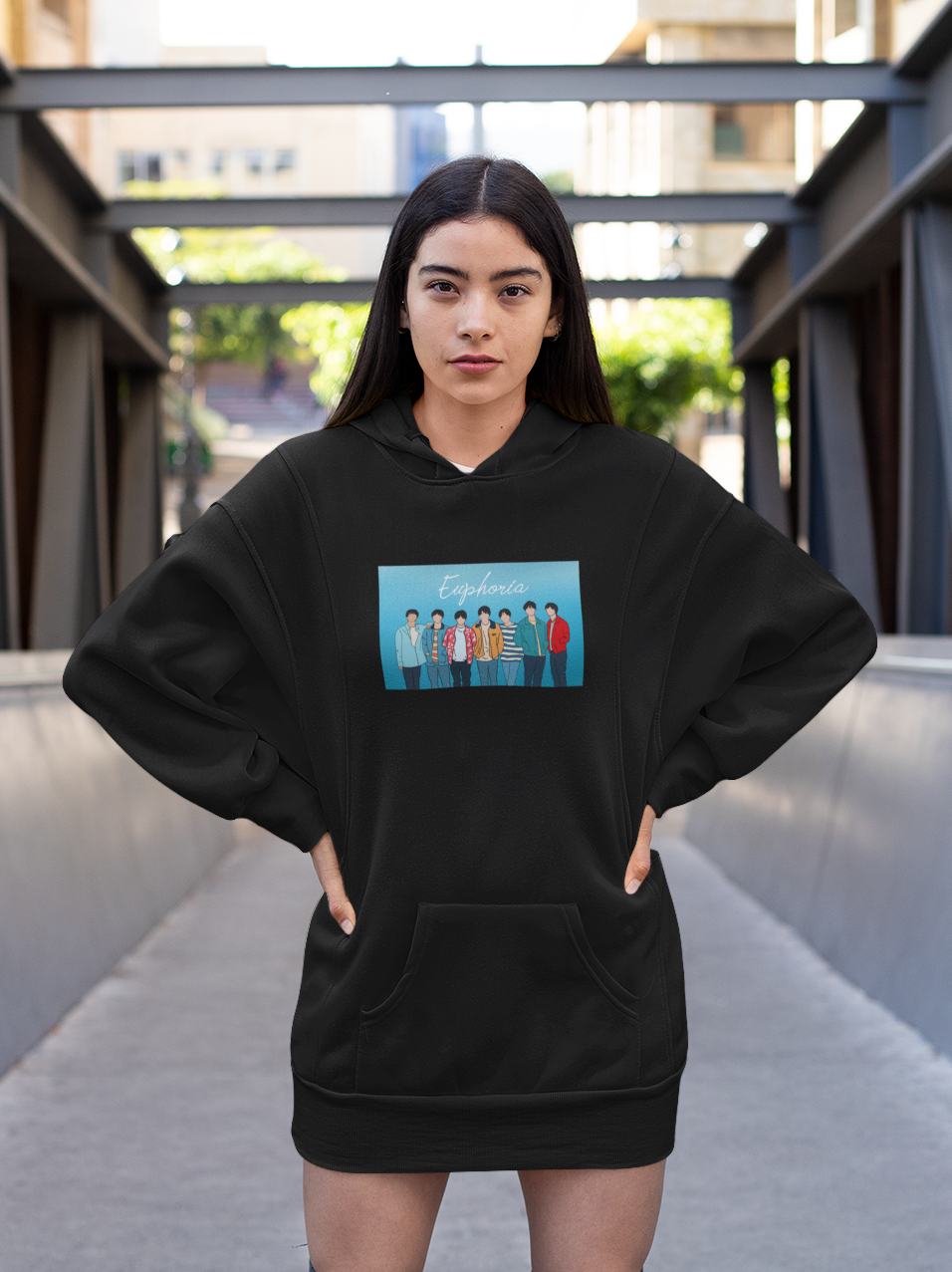 EUPHORIA : BTS - WINTER HOODIES BLACK