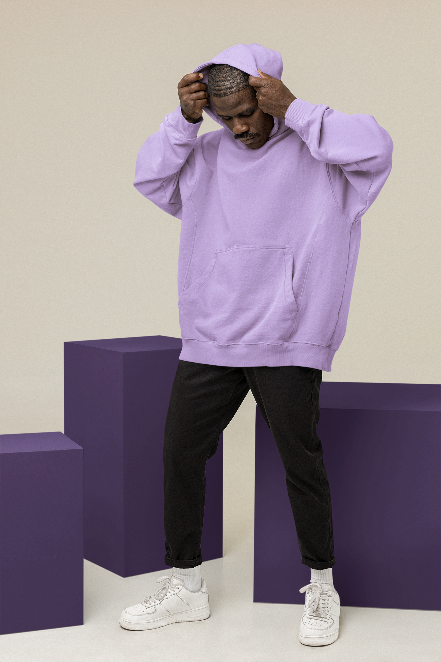 Basic Lavender Winter Hoodies LAVENDER