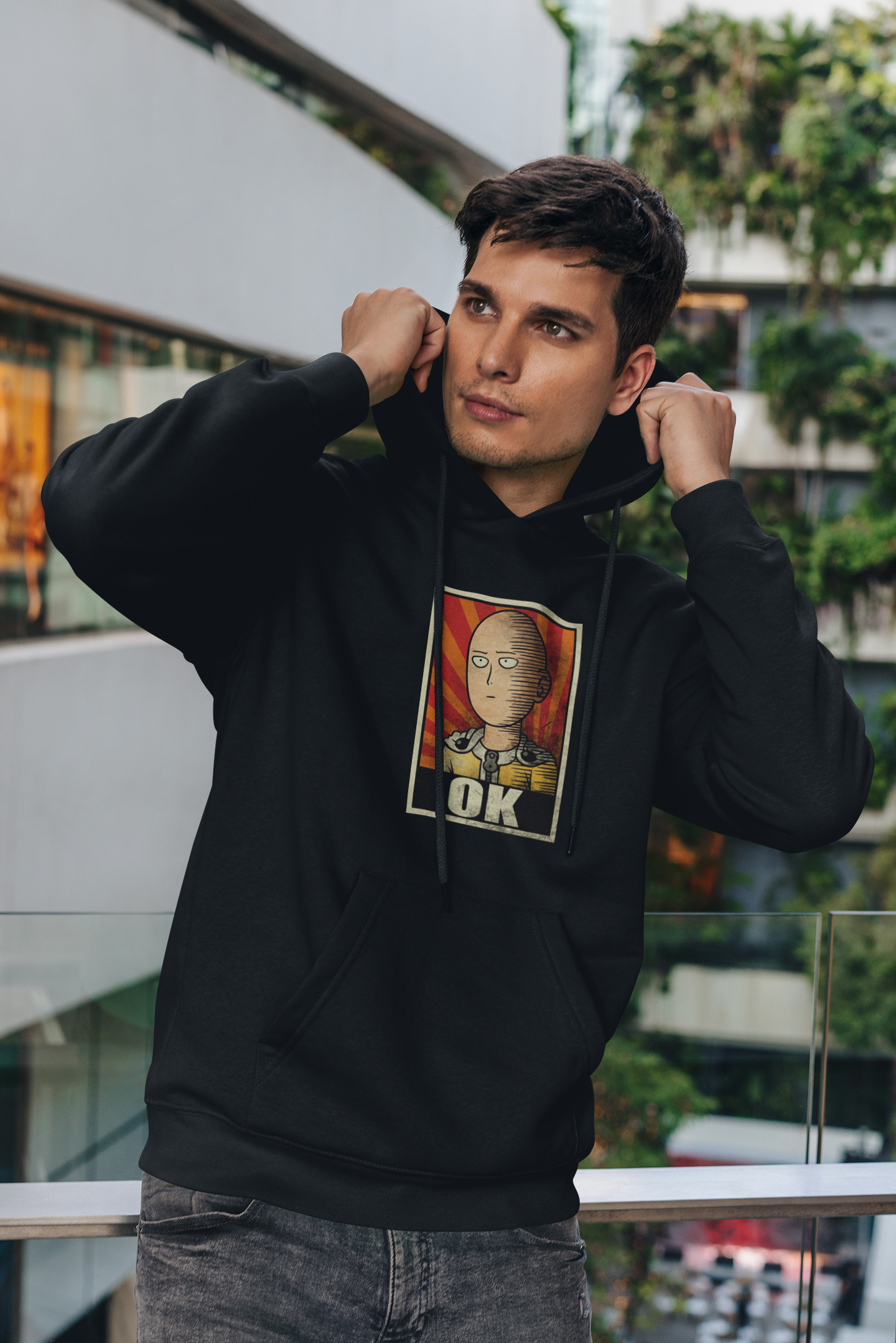 One punch man hoodie ok sales