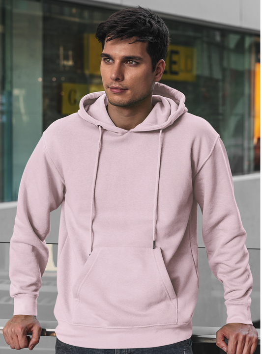 Basic Light Baby Pink Winter Hoodies LIGHT BABY PINK