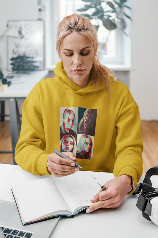 Different Shades of Billie: Aesthetic - WINTER HOODIES MUSTARD YELLOW