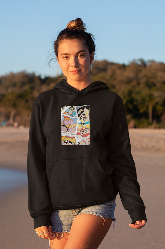SISTERS LOVE - POWERPUFF GIRLS - WINTER HOODIES BLACK