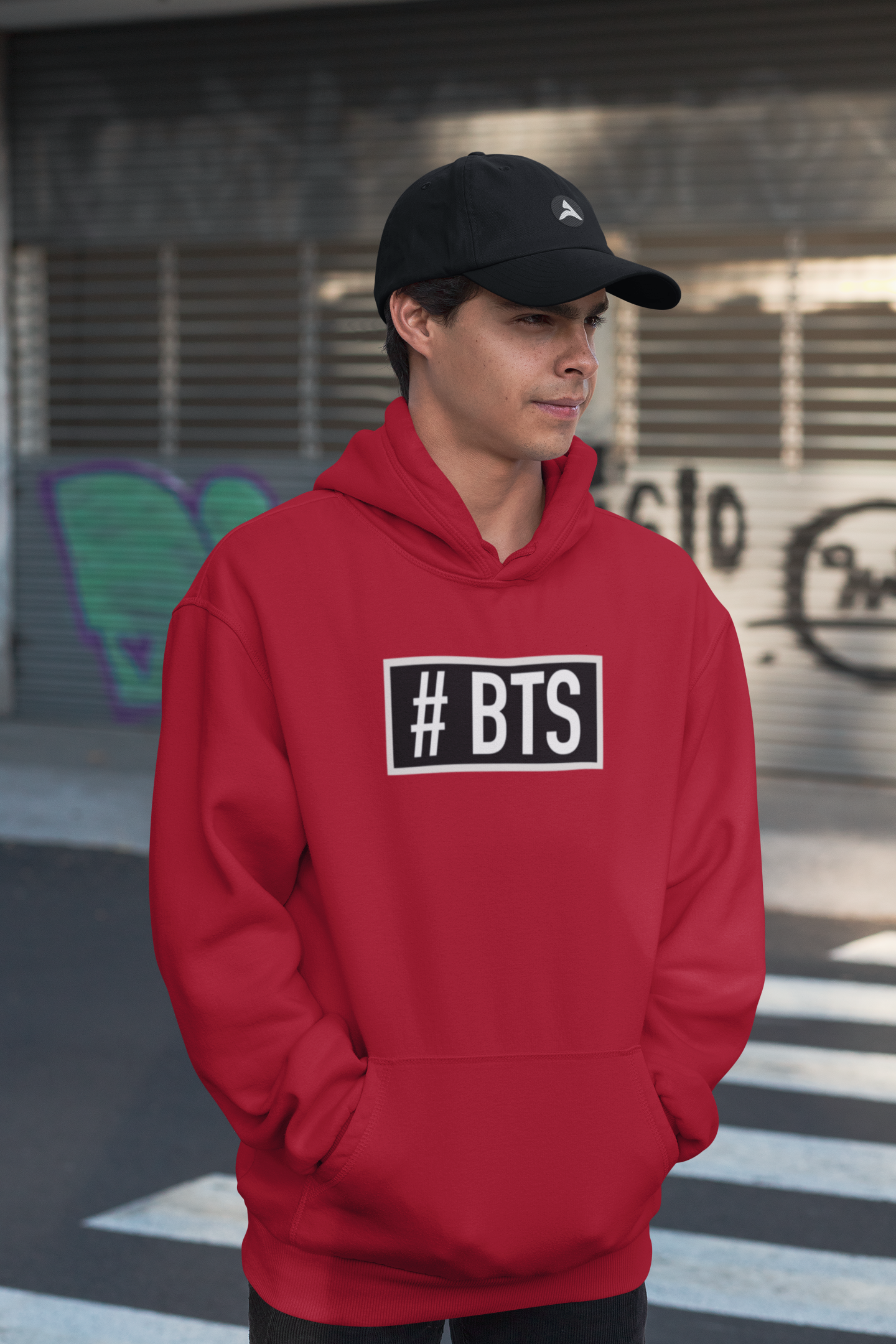 Bts hoodie red hotsell