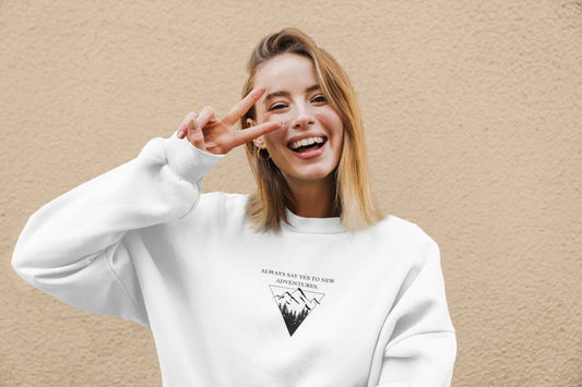 Say Yes To Adventure - MINIMAL : Winter Sweatshirts