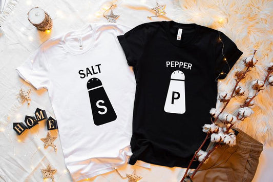 Salt & Pepper - Half Sleeve Couple T shirts