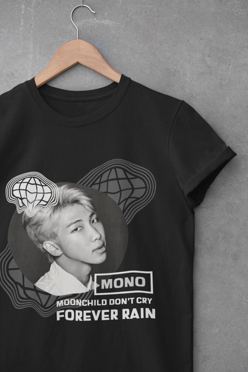 RM MONO Namjoon Moon Child : BTS -HALF-SLEEVE T-SHIRTS