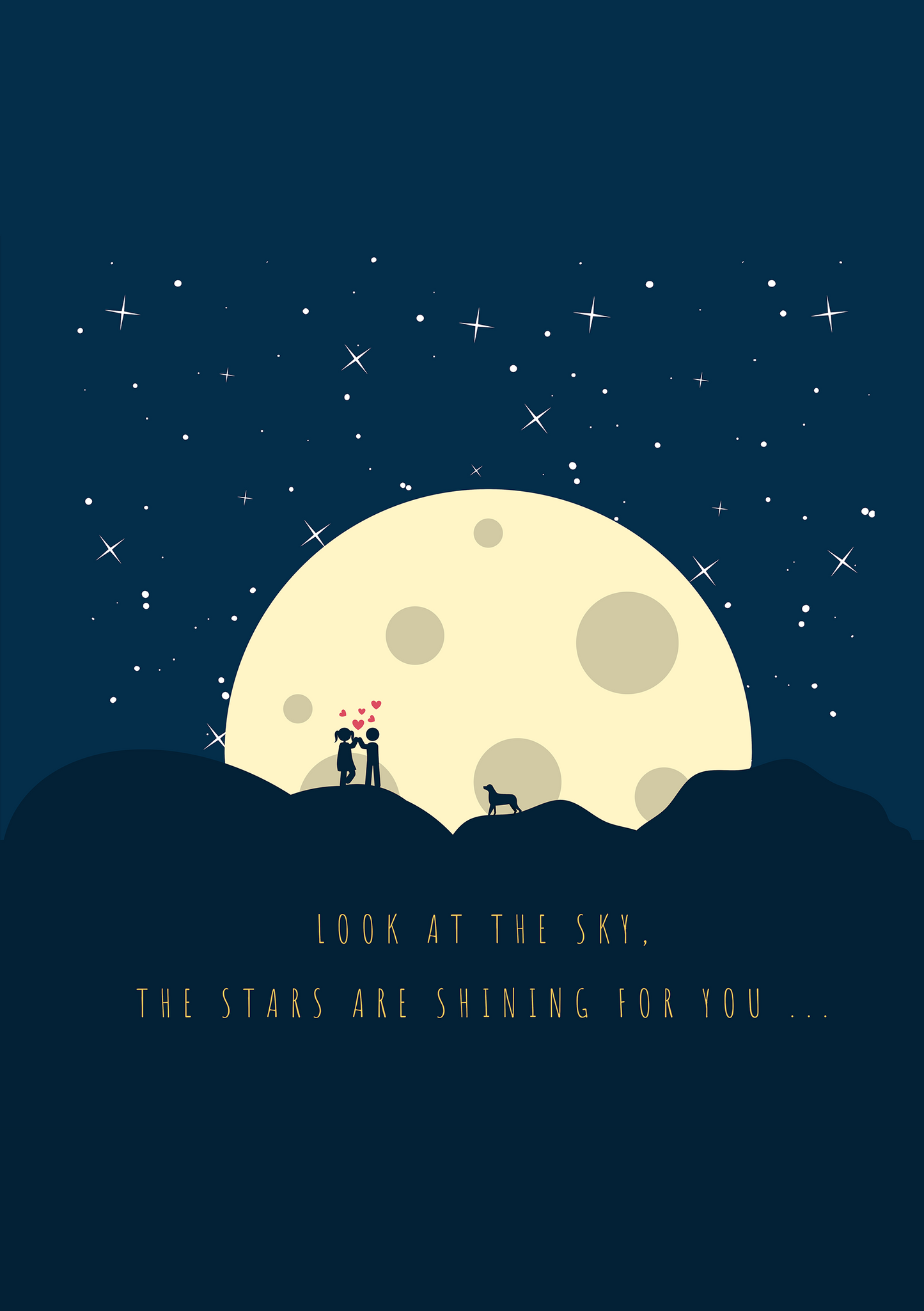 LOOK AT THE SKY THE STARS ARE SHINING FOR YOU SPIRAL NOTEBOOK