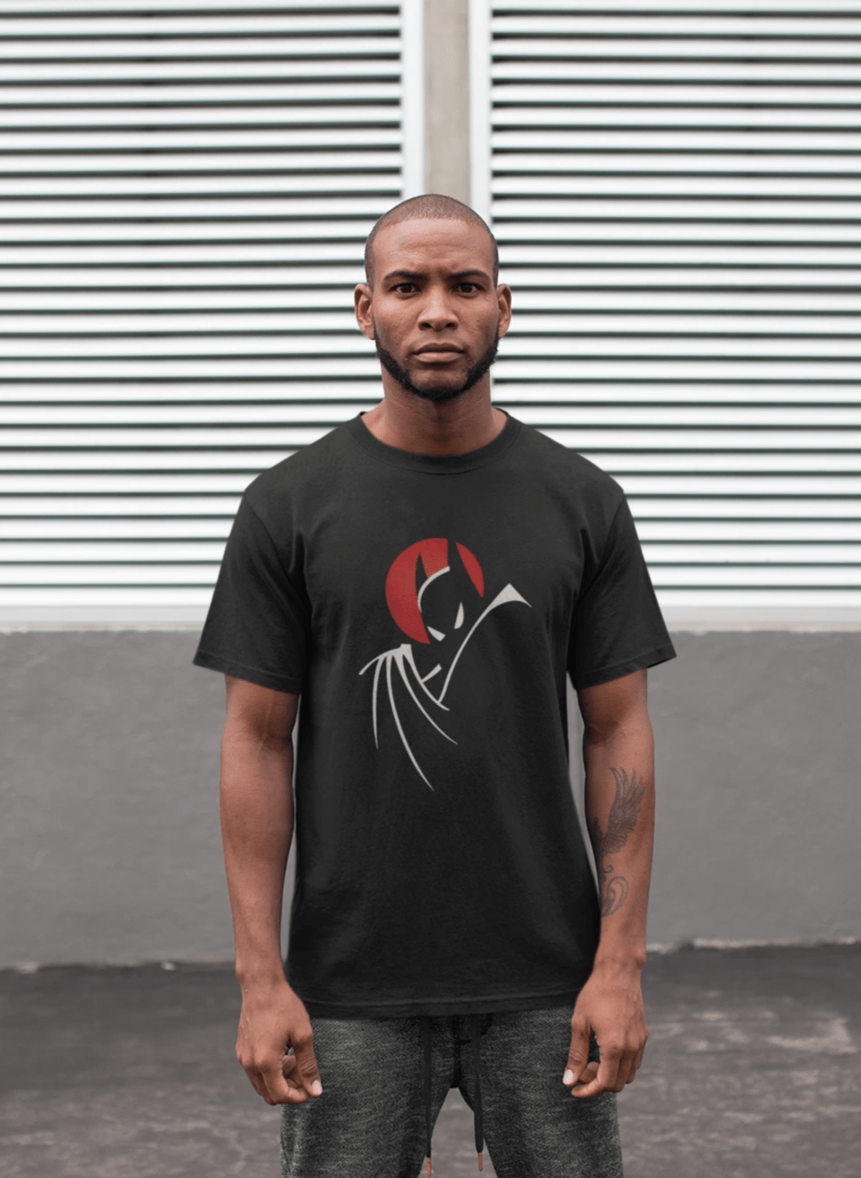 BATMAN FOREVER : HALF-SLEEVE T-SHIRTS BLACK