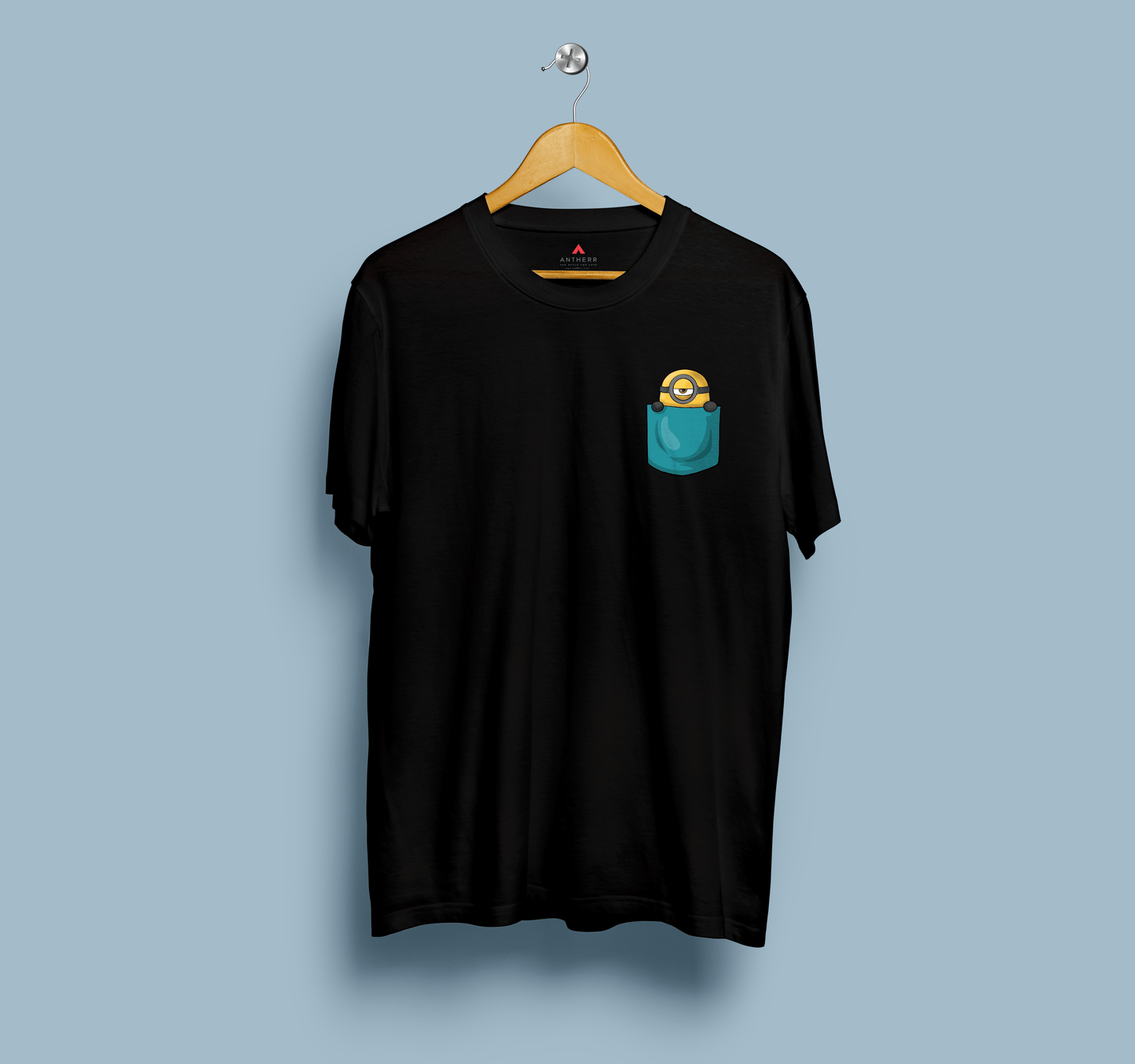 " MINIONS " - HALF-SLEEVE POCKET DESIGN T-SHIRTS.