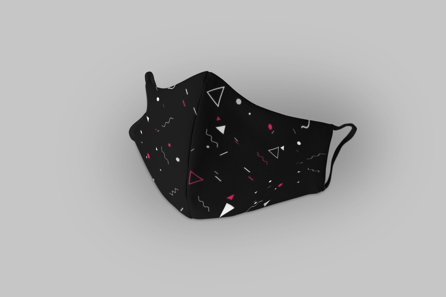 "Minimal Pattern" : Tetra Shield Protection Mask (PACK OF 3) L (10 x 5.5) Inch