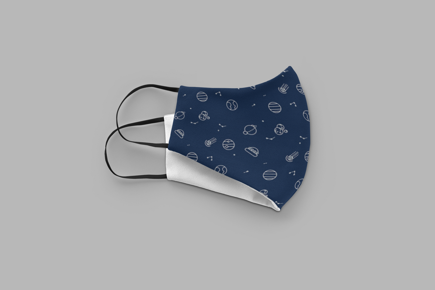 Space Doodles : Printed Tetra Shield Protection Mask ( PACK OF 3 )