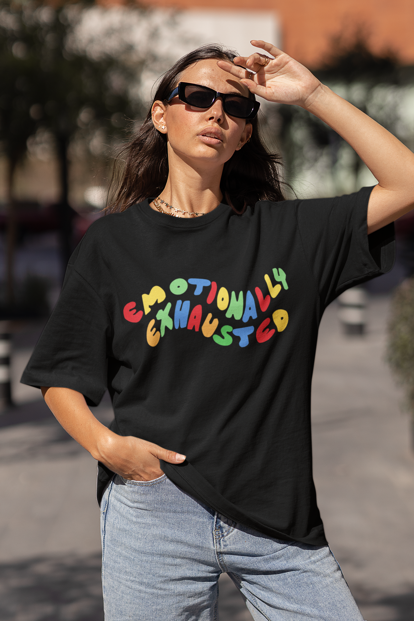 Emotionally Exhausted: Aesthetic - Half Sleeve T-Shirts
