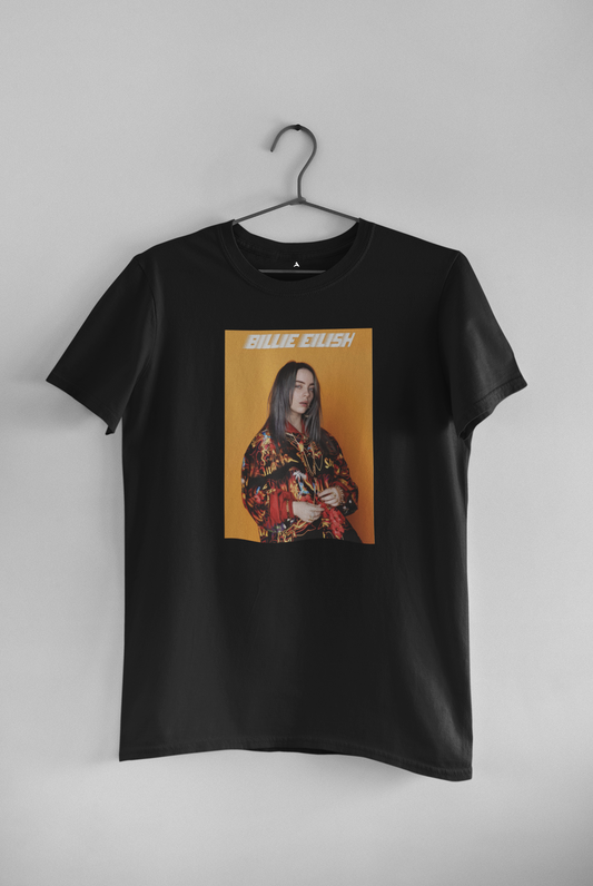 Billie Eilish : Aesthetic - Half Sleeve T-Shirts BLACK