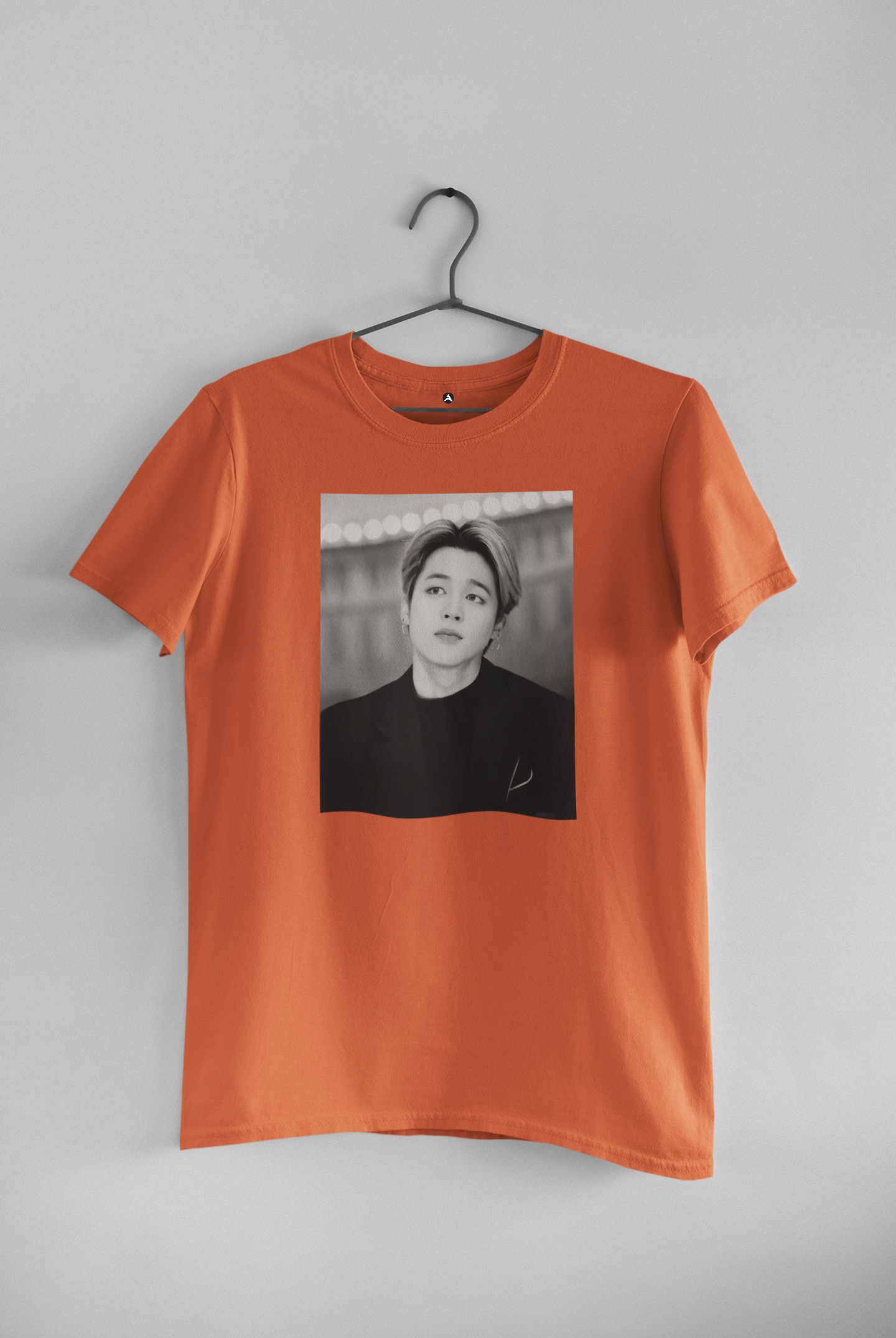 JIMIN : BTS-HALF-SLEEVE T-SHIRTS ORANGE