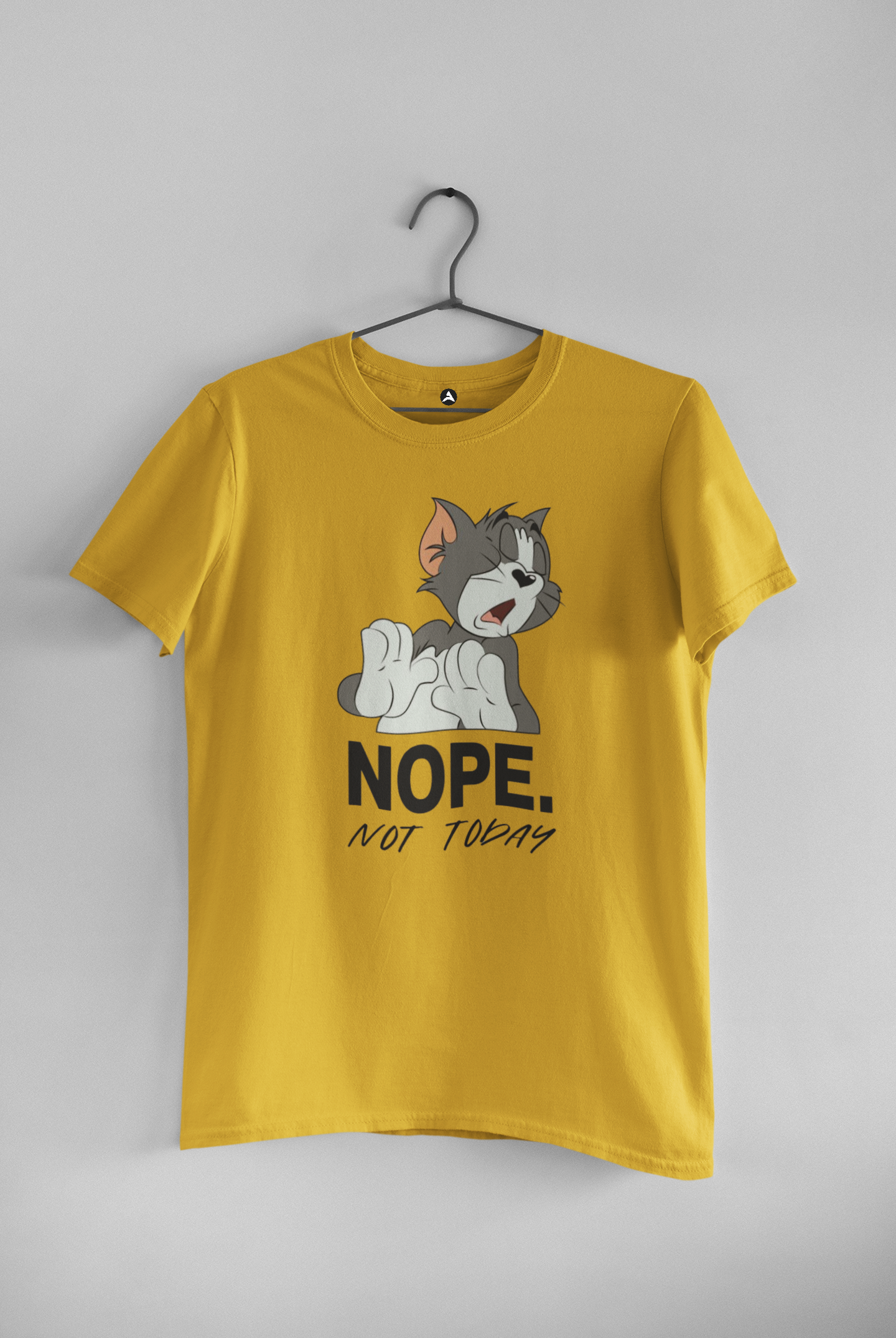 Nope Not Today - HALF-SLEEVE T-SHIRTS YELLOW