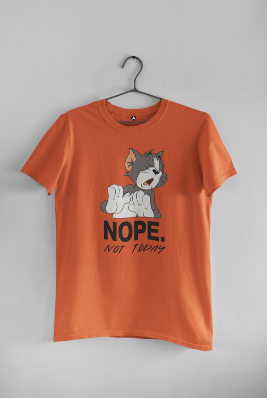 Nope Not Today - HALF-SLEEVE T-SHIRTS ORANGE