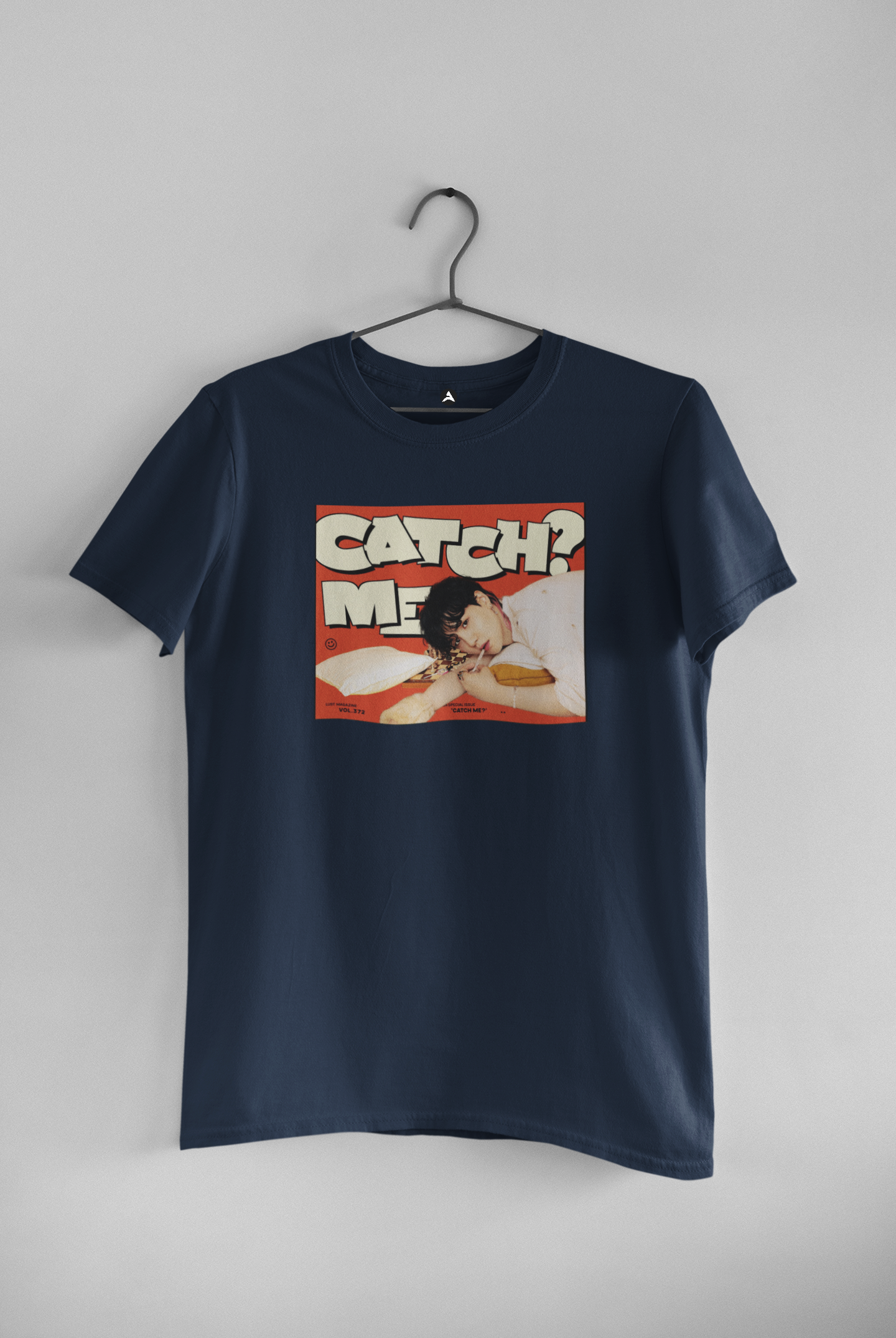 CATCH ME? : BTS - HALF-SLEEVE T-SHIRTS NAVY BLUE
