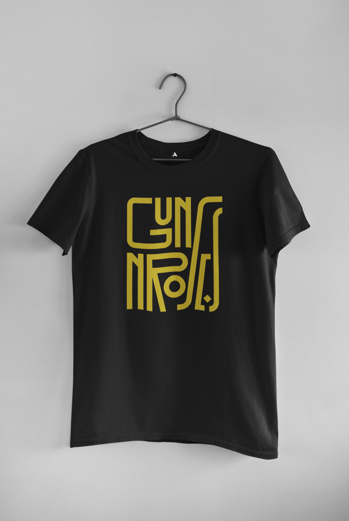 Guns & Roses: Music & Bands- Half Sleeve T-Shirts BLACK