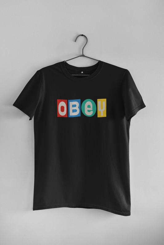 OBEY : BTS - HALF-SLEEVE T-SHIRTS BLACK