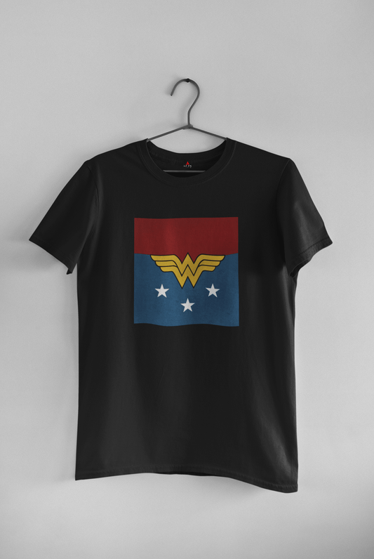 WONDER WOMAN GOLDEN ARMOR : HALF SLEEVE T-SHIRT