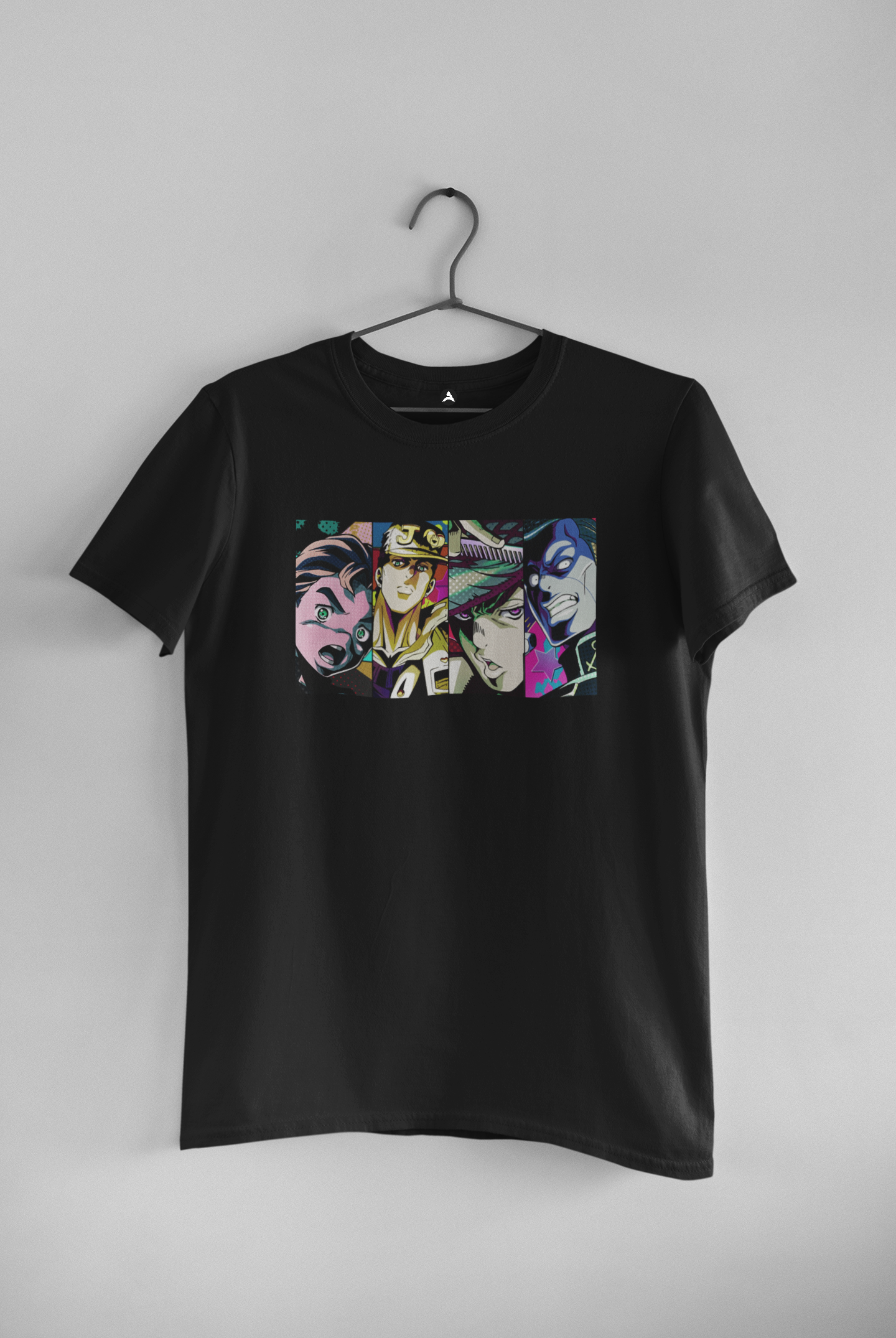Multi shades of Jotaro Kujo : Anime- Regular Fit T-Shirts BLACK