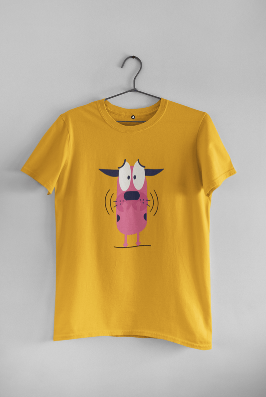 THE COWARDLY DOG - HALF SLEEVE T-SHIRTS