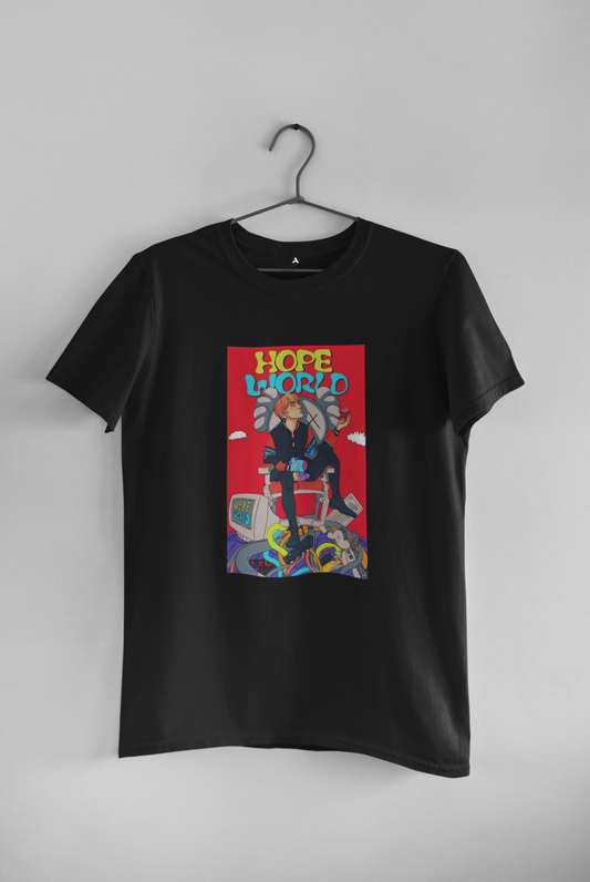HOPE WORLD- J HOPE : BTS - HALF-SLEEVE T-SHIRTS