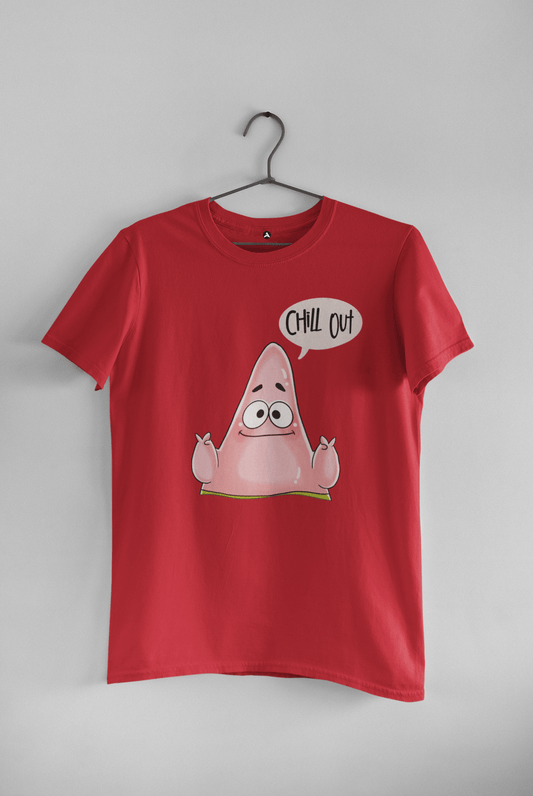 CHILL OUT : PATRICK STAR ( SPONGEBOB ) - HALF-SLEEVE T-SHIRTS