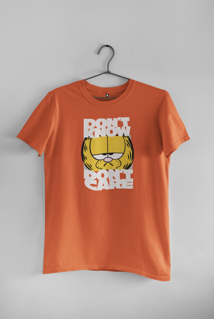 Don't Know, Don't Care- HALF-SLEEVE T-SHIRTS ORANGE