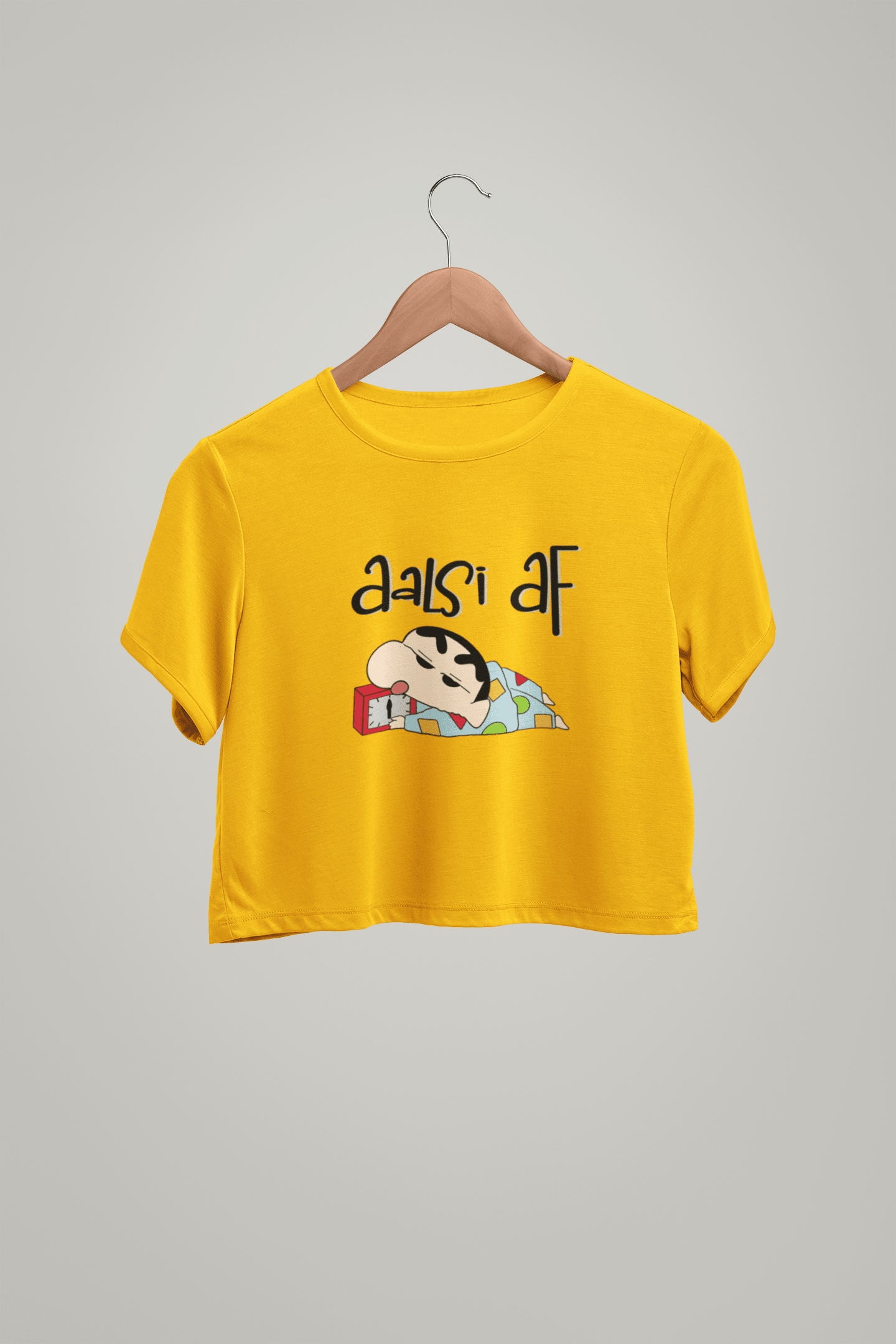 " AALSI AF " -HALF-SLEEVE CROP TOPS