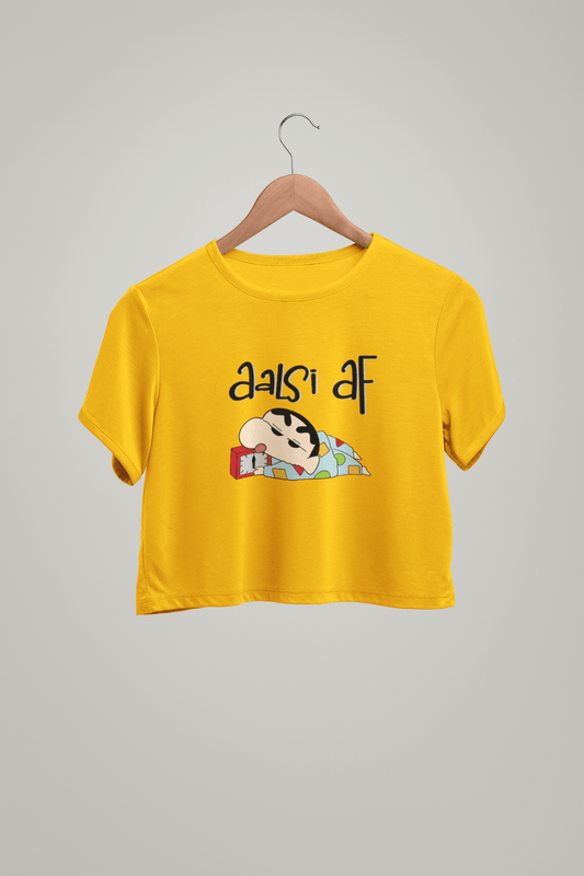 " AALSI AF " -HALF-SLEEVE CROP TOPS