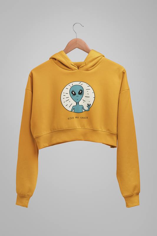 Give Me Space : Alien & Space - Winter Crop Hoodies