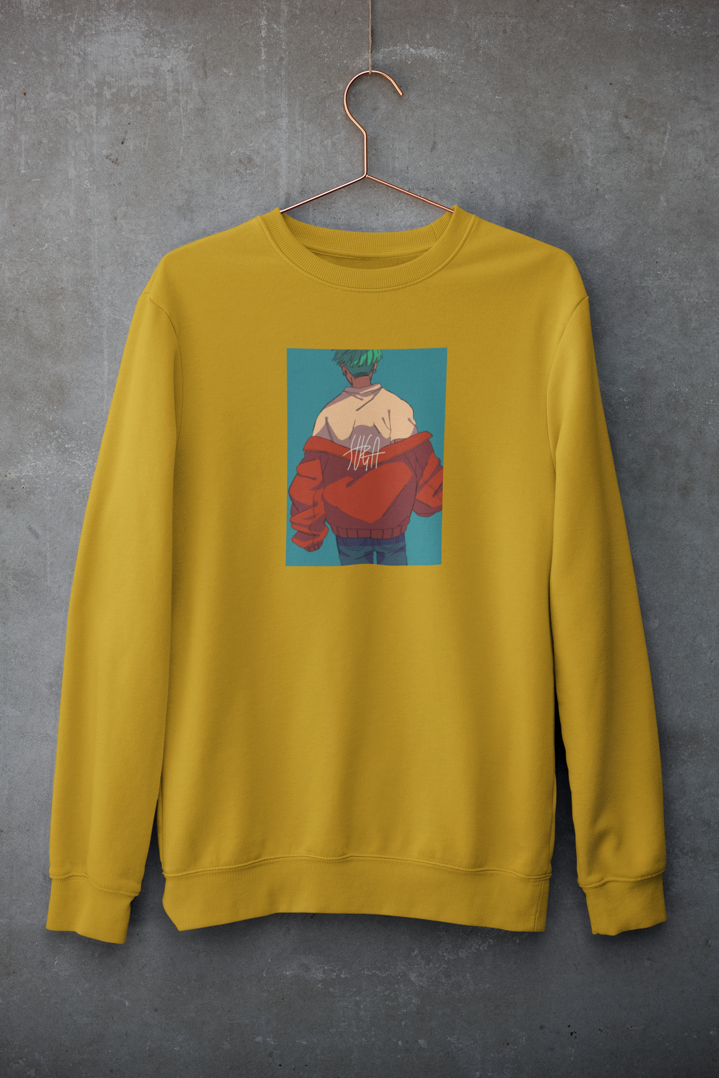 SUGA : BTS - Winter Sweatshirts MUSTARD YELLOW