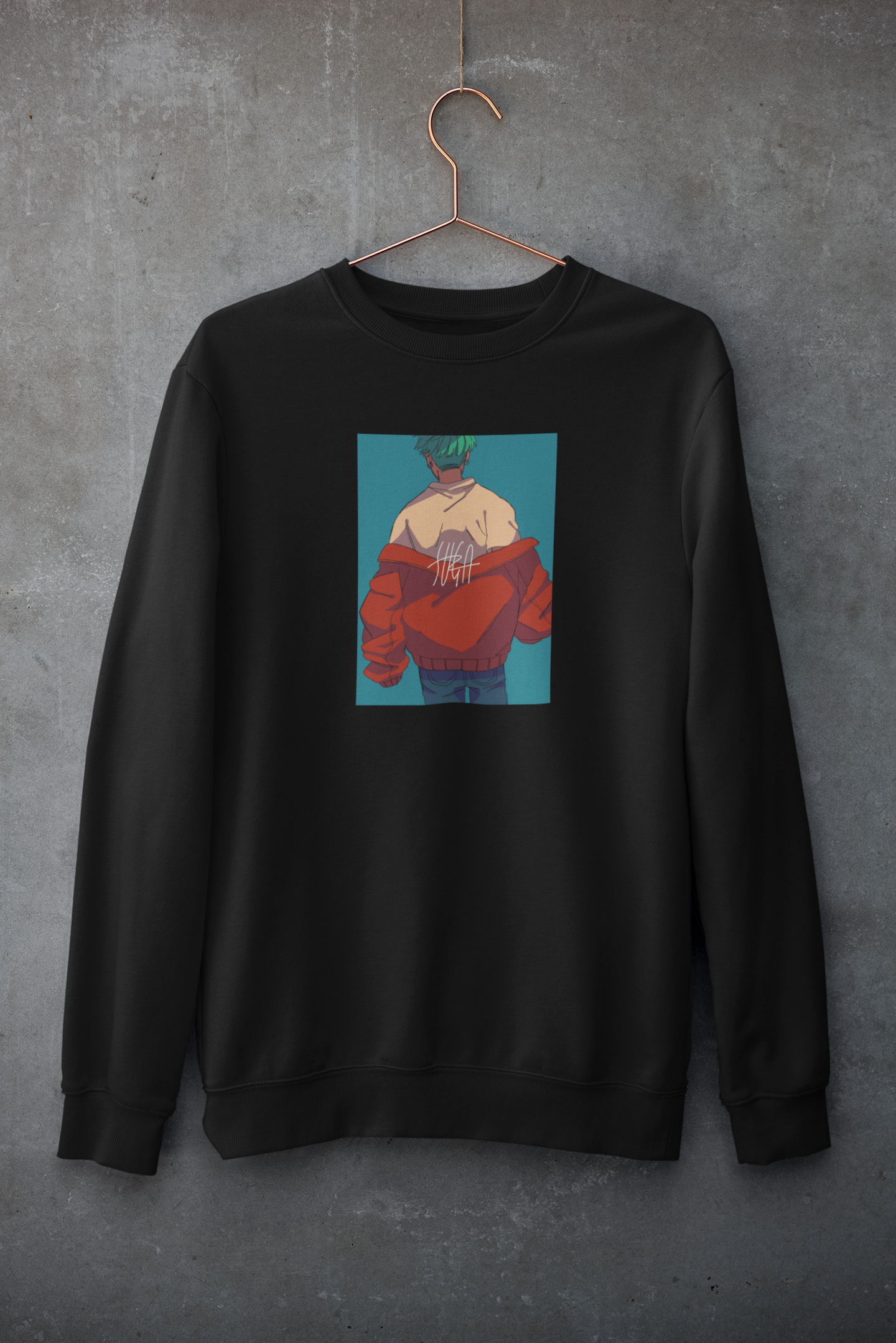 SUGA : BTS - Winter Sweatshirts BLACK