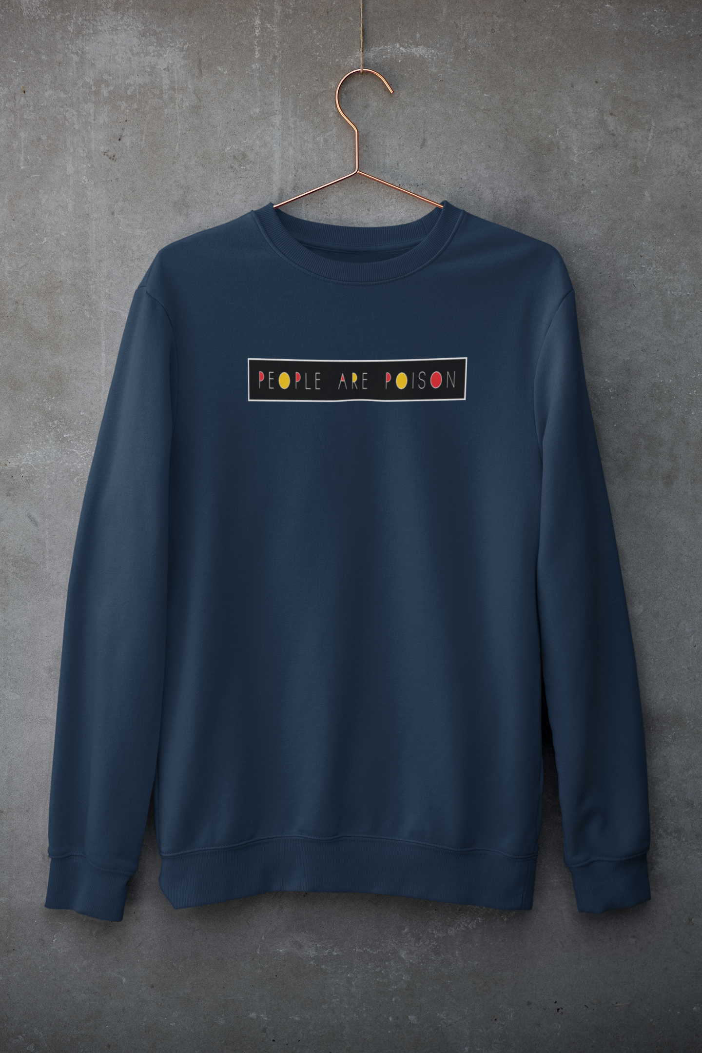 People Are Poison : MINIMAL - Winter Sweatshirts NAVY BLUE