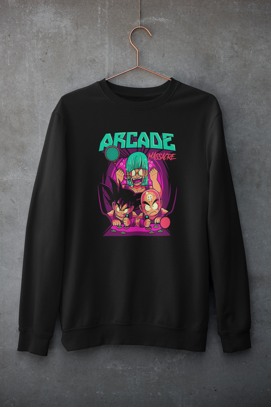 ARCADE- Dragon Ball Z: Anime- Winter Sweatshirt BLACK