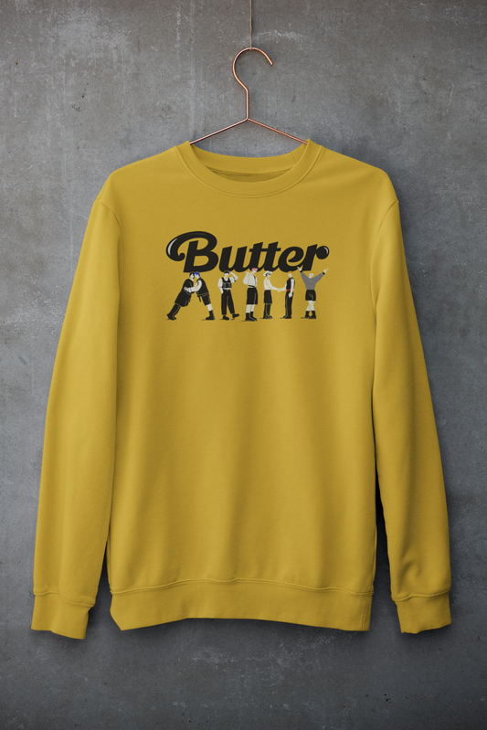 Butter : BTS- WINTER SWEATSHIRT MUSTARD YELLOW